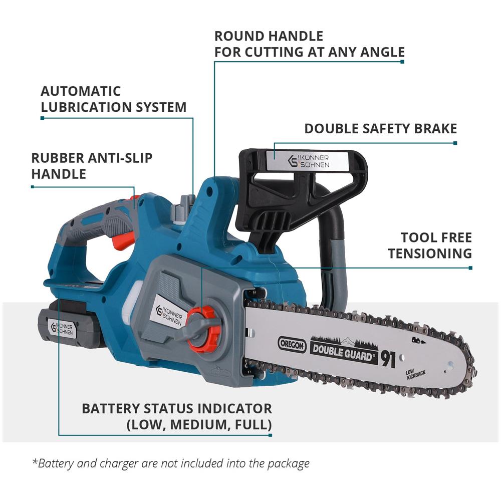 Sega Elettrica Senza Fili Ks Cs20v-12 Tensione Nominale, V 20 Capacità Della Batteria Consigliata 2 Ah, 4 Ah, 6 Ah, 8 Ah - Foto 2