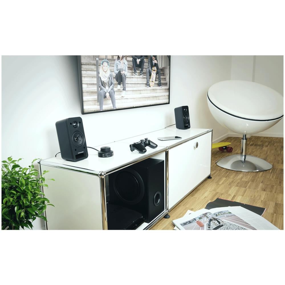 MX 3+ Sistema di Altoparlanti 2.1 Canali Potenza 50 Watt Cablato Colore Nero - Foto 6