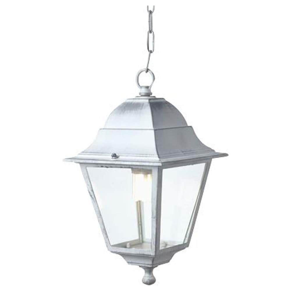 Lampada a sospensione design classico per esterno bianco-argento 6pz - Foto 6