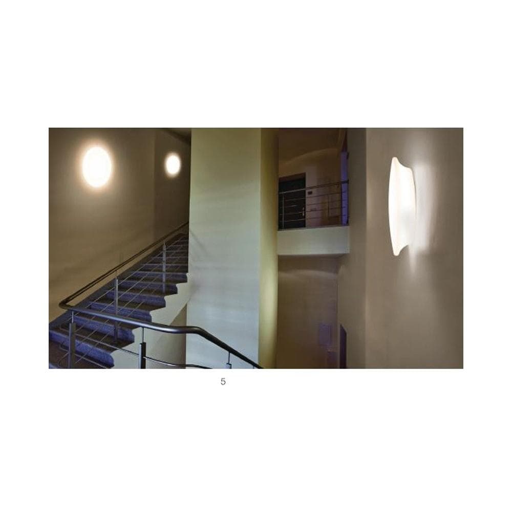My white tonda medium - 7806 lampada a led integrato 16W da soffitto o parete in polietilene per illuminazione esterna D. 390mm - Foto 1