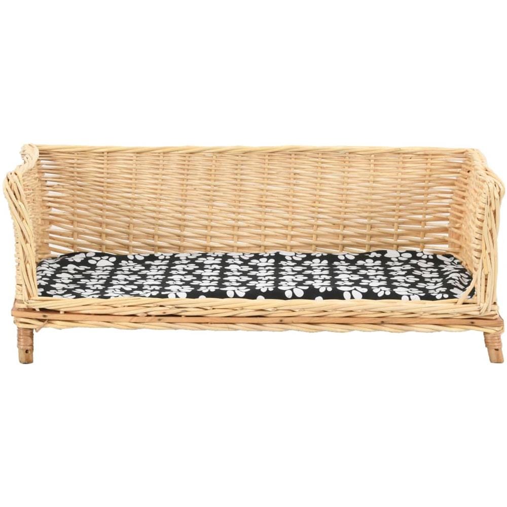 Cesta Per Cani Con Cuscino 90x54x35 Cm Salice Naturale - Foto 2