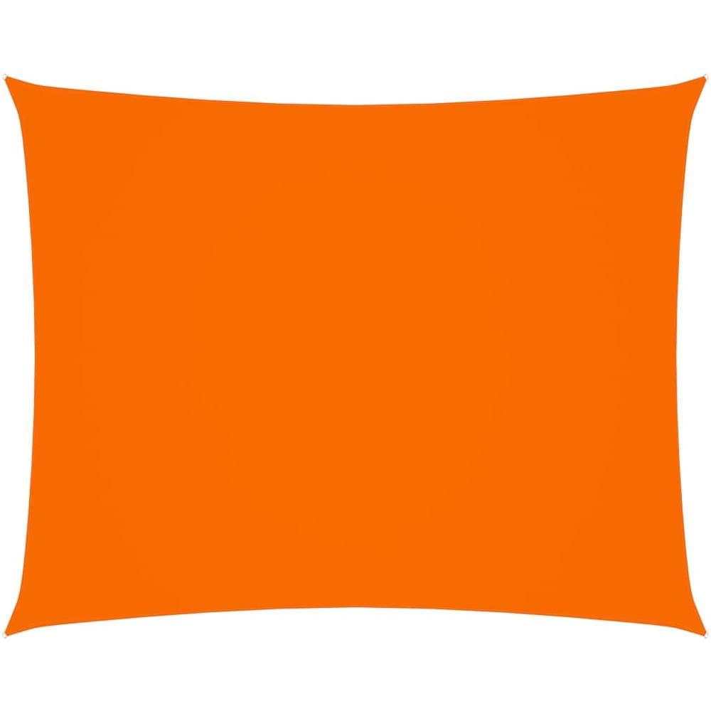 Parasole a Vela Oxford Rettangolare 3,5x4,5 m Arancione - Foto 1