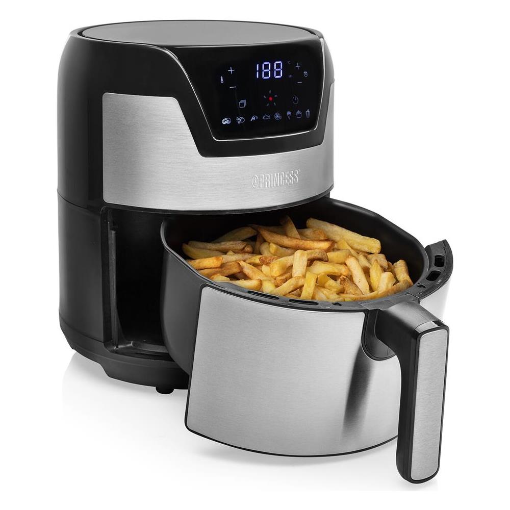 Friggitrice senza Olio 182026 Aerofryer digitale XXL Capacità 4.5 Litri 1500 Watt Colore Argento / Nero - Foto 2