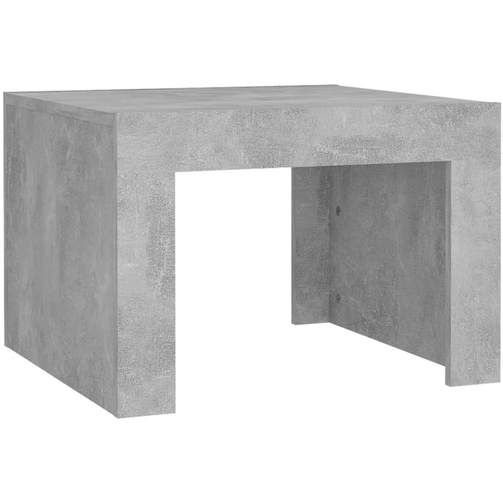 Tavolino da Salotto Grigio Cemento 50x50x35 cm in Truciolato - Foto 1