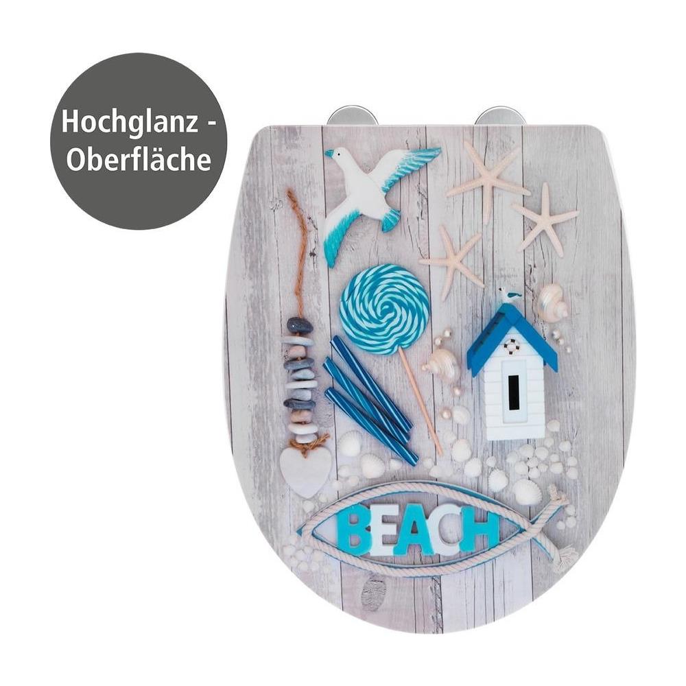Abattant Beach Sedile Wc Laccato, Thermoplast, - Foto 1