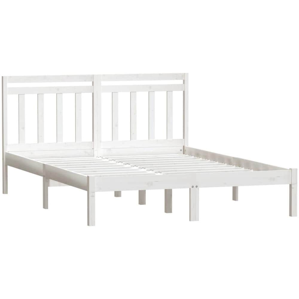 Giroletto Bianco in Legno Massello di Pino 140x190 cm - Foto 3