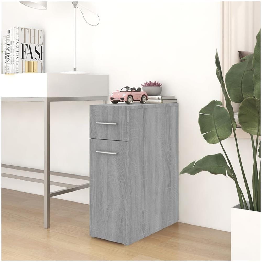 Mobile Farmacia Grigio Sonoma 20x45,5x60 Cm Legno Multistrato - Foto 1