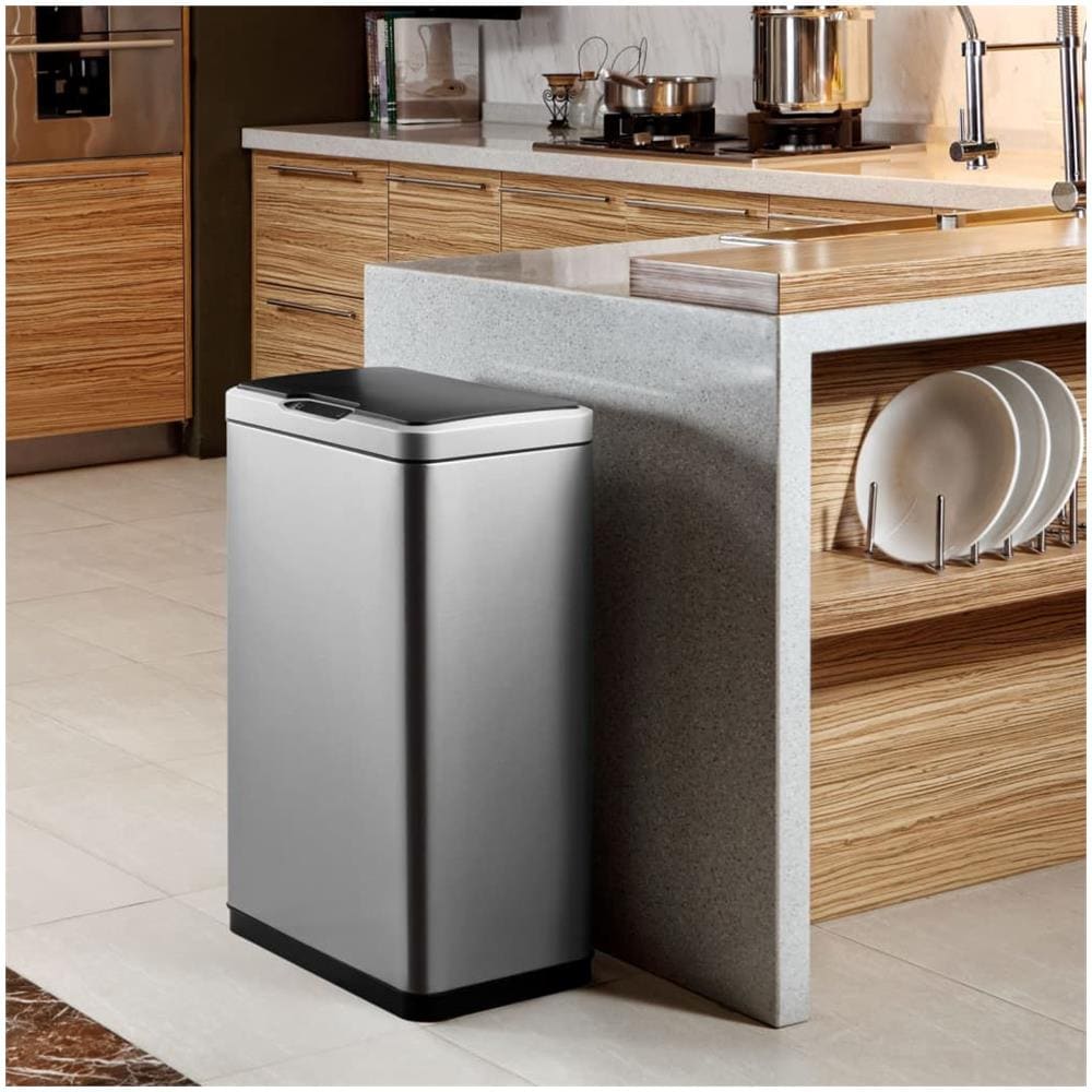 Pattumiera con Sensore Mirage 45 L Argento Opaco - Foto 1