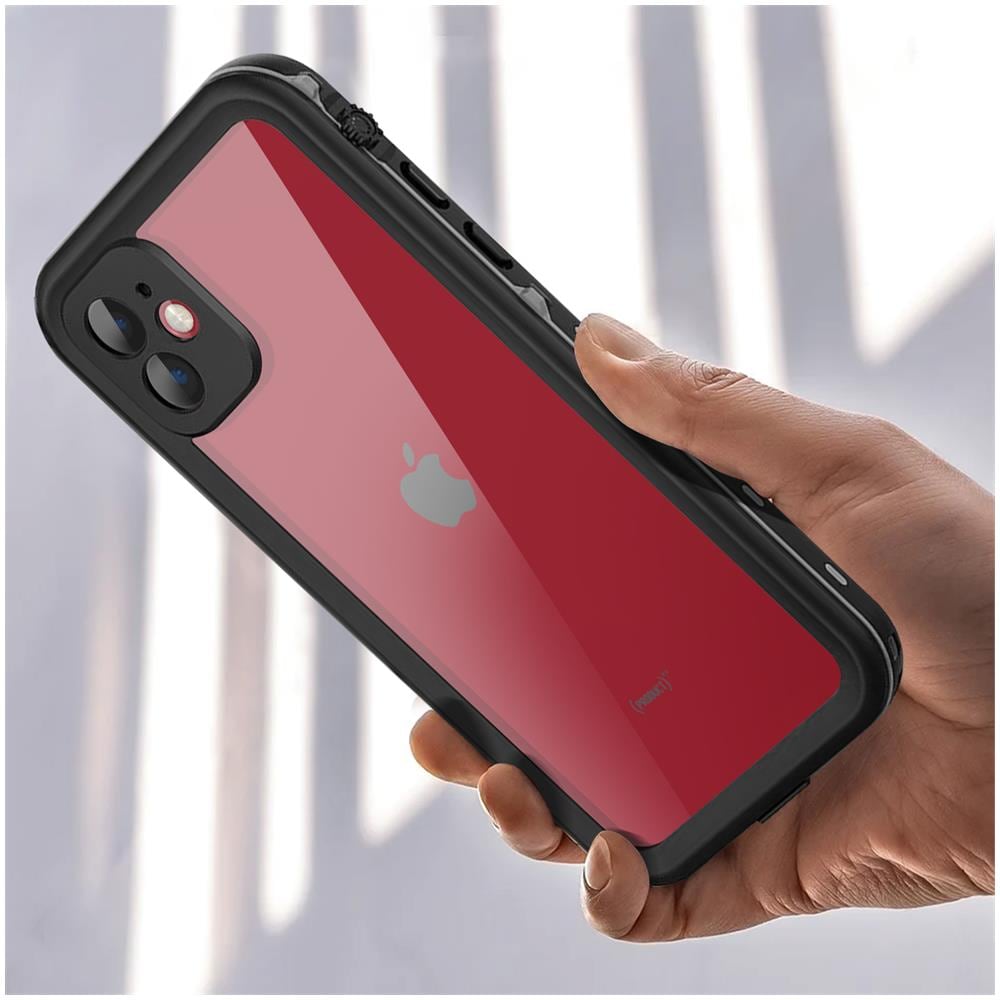 Cover Completa Per Iphone 11 Waterproof Bordo Nero - Foto 5