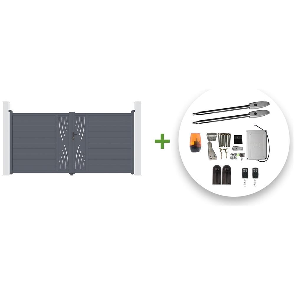 Cancello A Battente Elettrico 3,5m Veleta H. 180 + Tanker B250 - Foto 1