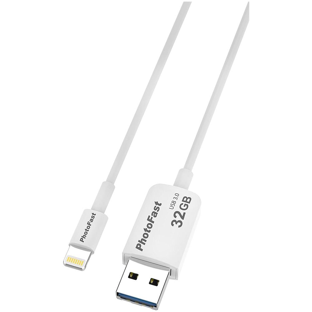 Cavo per la ricarica e il backup con 32Gb di memoria integrata. Compatibile con i dispositivi Apple con connettore Lightning - Lunghezza 1 Metro  - Foto 1