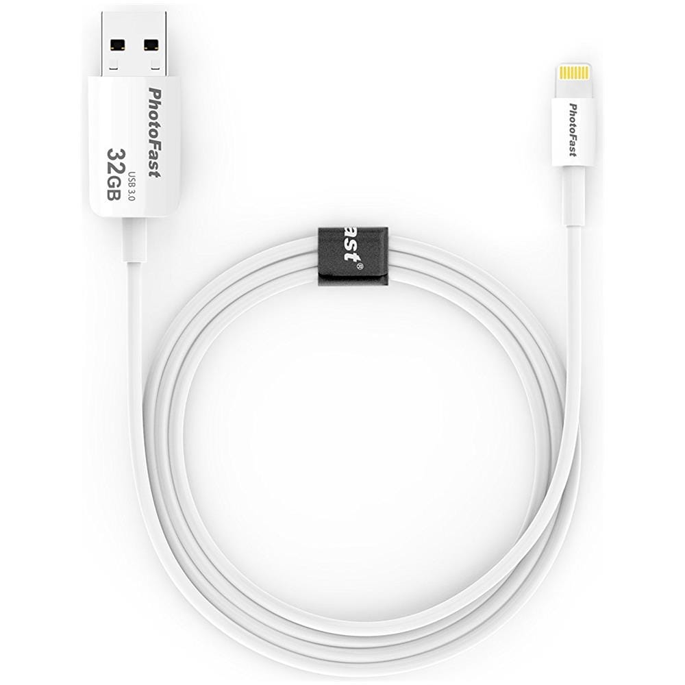 Cavo per la ricarica e il backup con 32Gb di memoria integrata. Compatibile con i dispositivi Apple con connettore Lightning - Lunghezza 1 Metro  - Foto 2