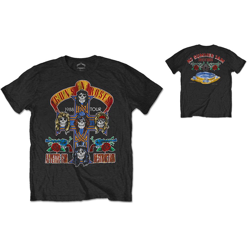 Guns N' Roses - Nj Summer Jam 1988 Special Edition Black (T-Shirt Unisex Tg. L)  - Foto 1