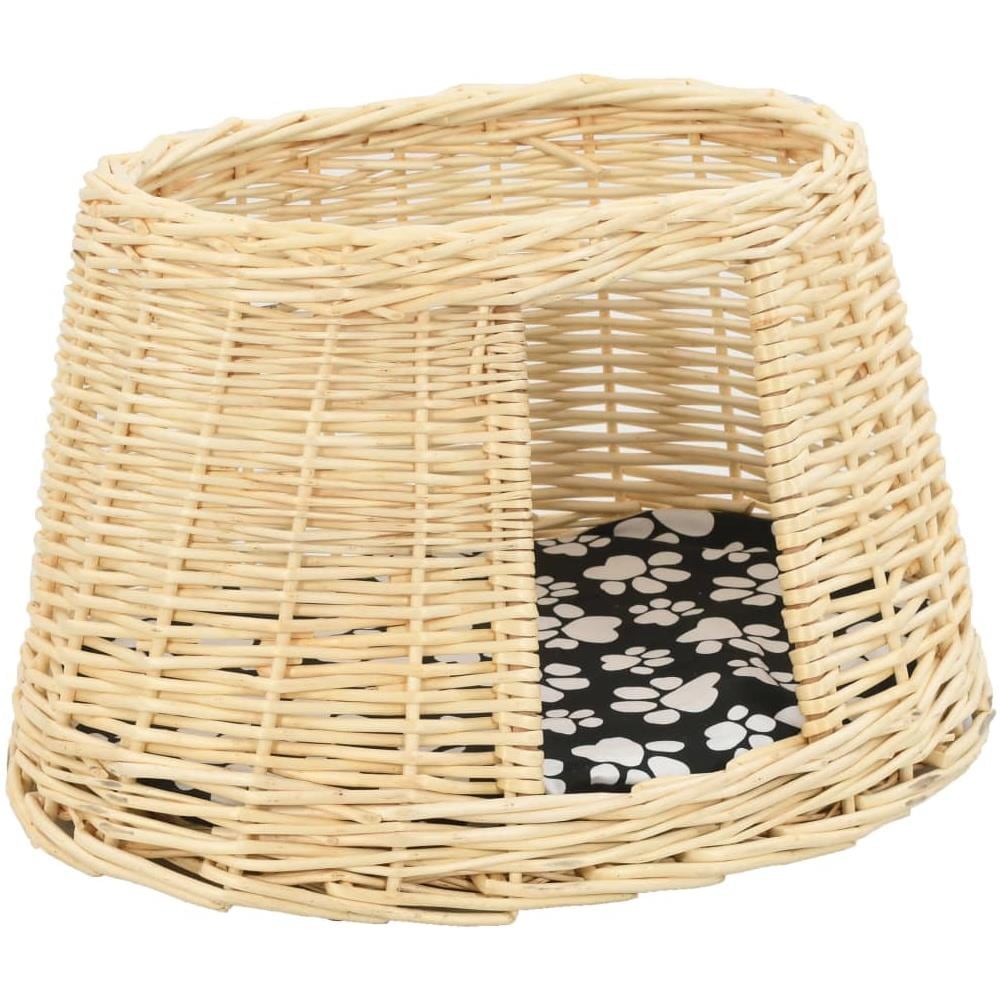 Set Ceste Per Gatti Con Cuscini 3 Pz 47x34x60 Cm Salice Naturale - Foto 8
