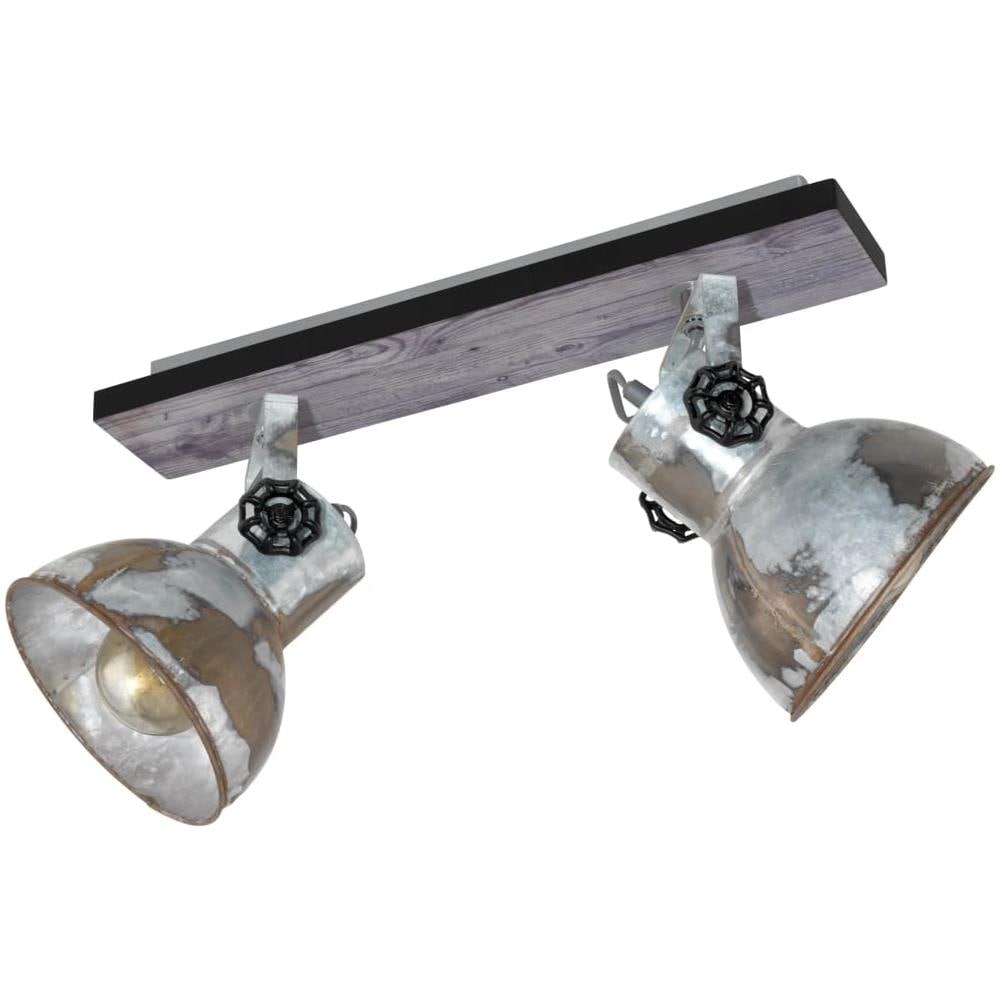 Lampada Spot Barnstaple Con 2 Lampadine Patina Bruna E Nero - Foto 1