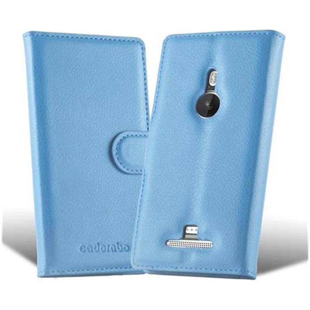 Custodia Compatibile Con Nokia Lumia 925 In Pastello Blu - Coperchio Protettiva Con Chiusura Magnetica, Funzione Stand E Tasca Per Le Carte - Foto 5