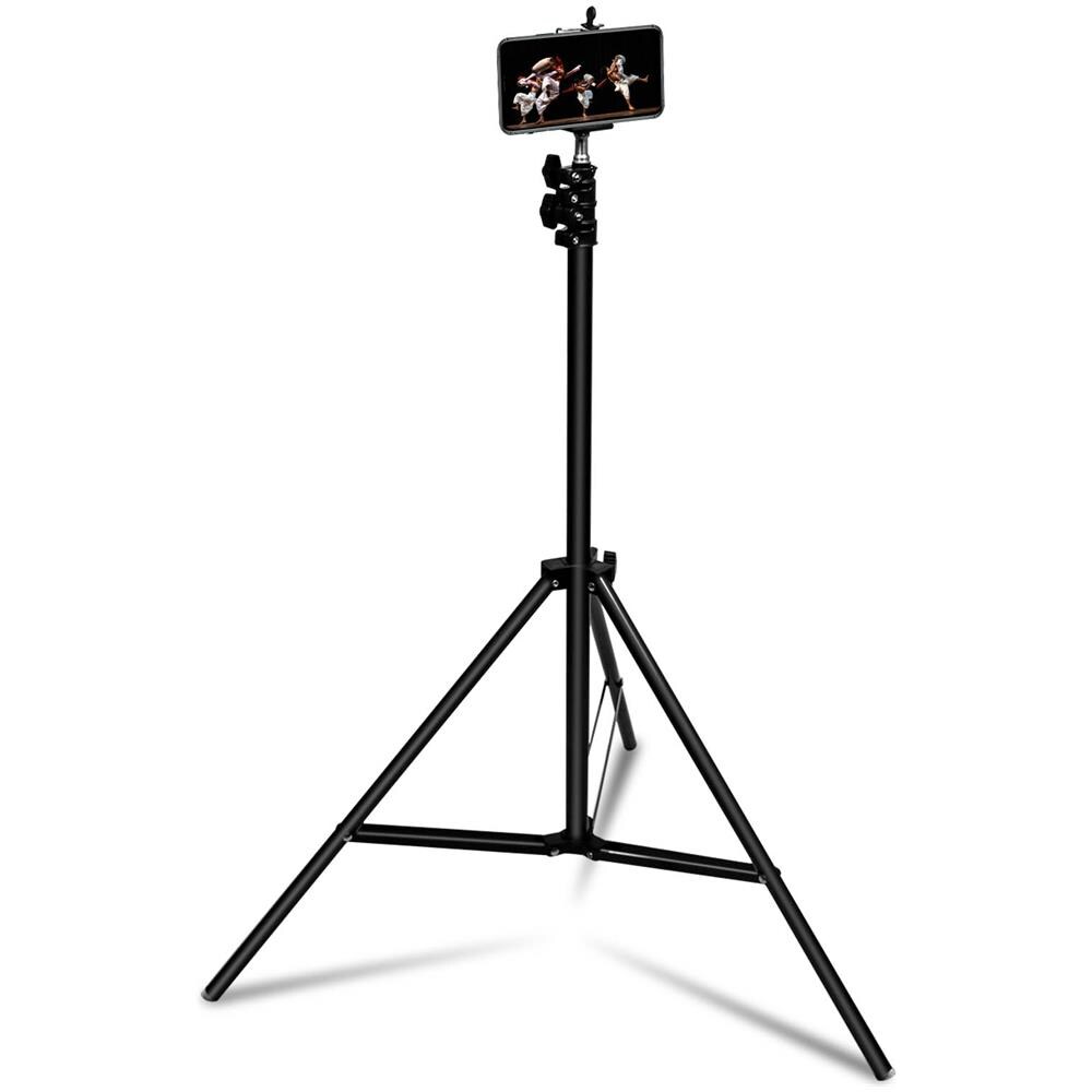 Treppiede Smartphone E Fotocamera Regolabile Da 72cm A 210cm Leggero Nero - Foto 1