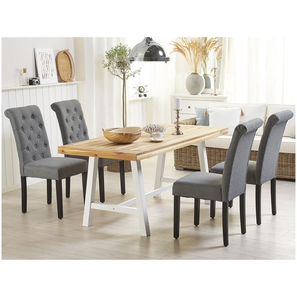 Set Di 2 Sedie Da Pranzo Grigie Velva - Foto 2