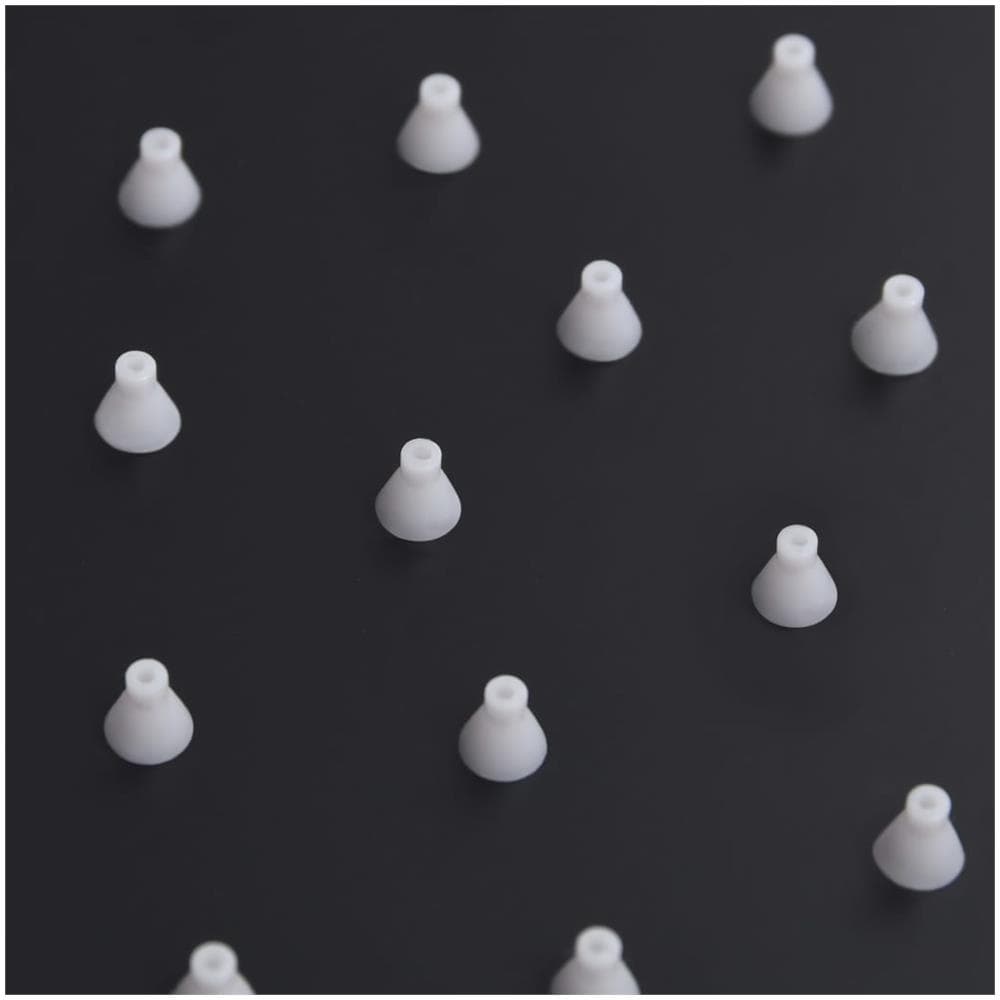 Testa Doccia a Pioggia Acciaio Inox 40x30 cm Rettangolare Nera - Foto 3