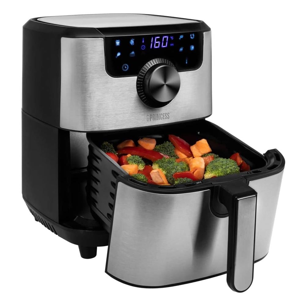 182033 Friggitrice ad aria calda 4,5 L Singolo Nero, Argento Indipendente 1500 W - Foto 7