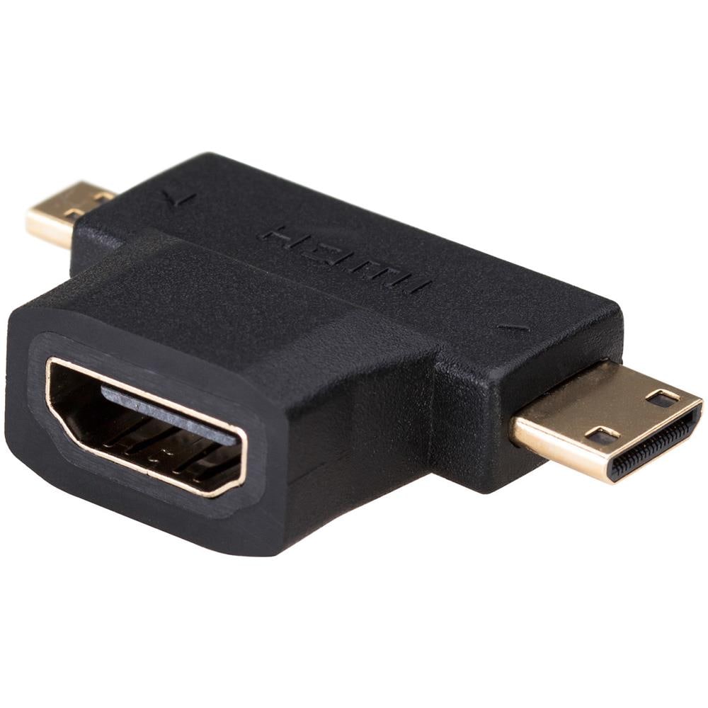 AK-AD-23 cavo di interfaccia e adattatore HDMI miniHDMI / microHDMI Nero - Foto 1