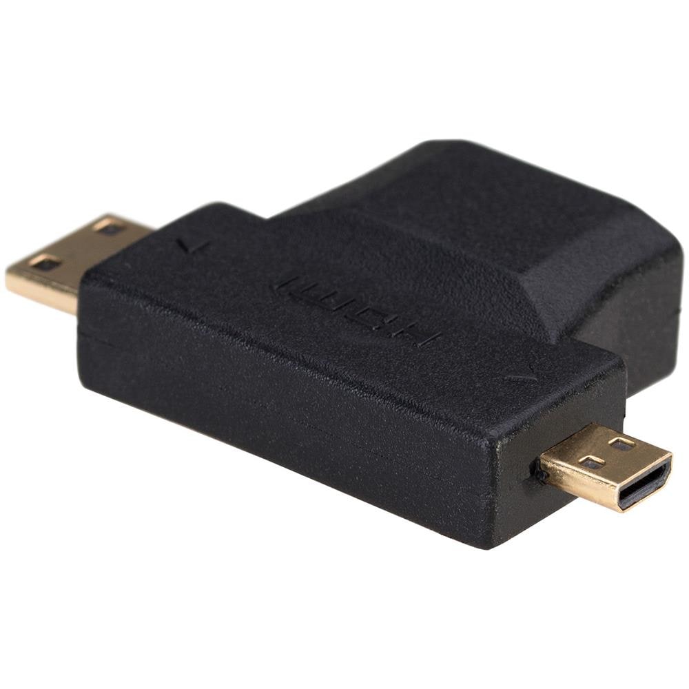 AK-AD-23 cavo di interfaccia e adattatore HDMI miniHDMI / microHDMI Nero - Foto 3