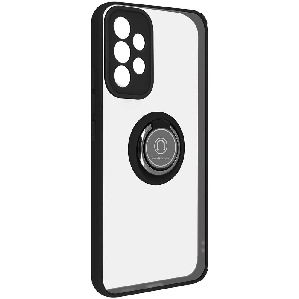 Cover Samsung Galaxy A53 5g Bimateria Anello Metallico Supporto Nera - Foto 5