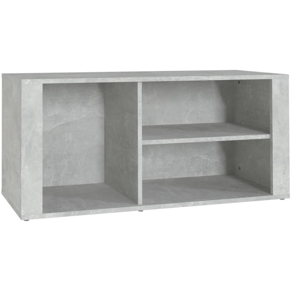 Scarpiera Grigio Cemento 100x35x45 Cm In Legno Multistrato - Foto 2