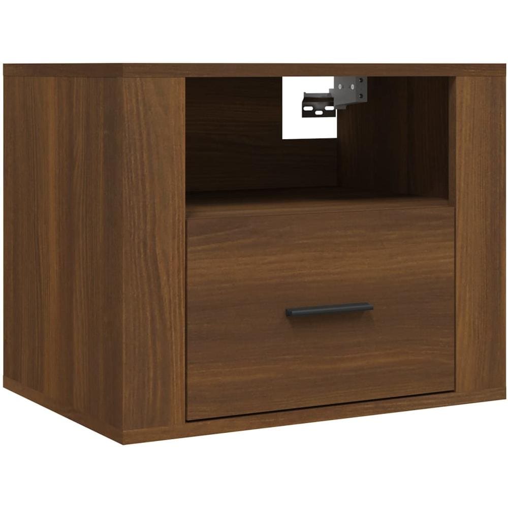Comodino A Muro Rovere Marrone 50x36x40 Cm - Foto 2