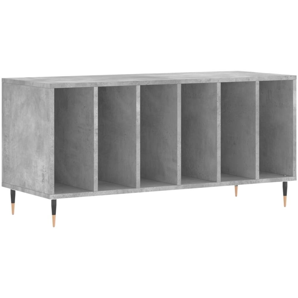 Mobile Porta Dischi In Legno Multistrato VidaXL - Bianco, 100x38x48 Cm, Con Piedini In Ferro