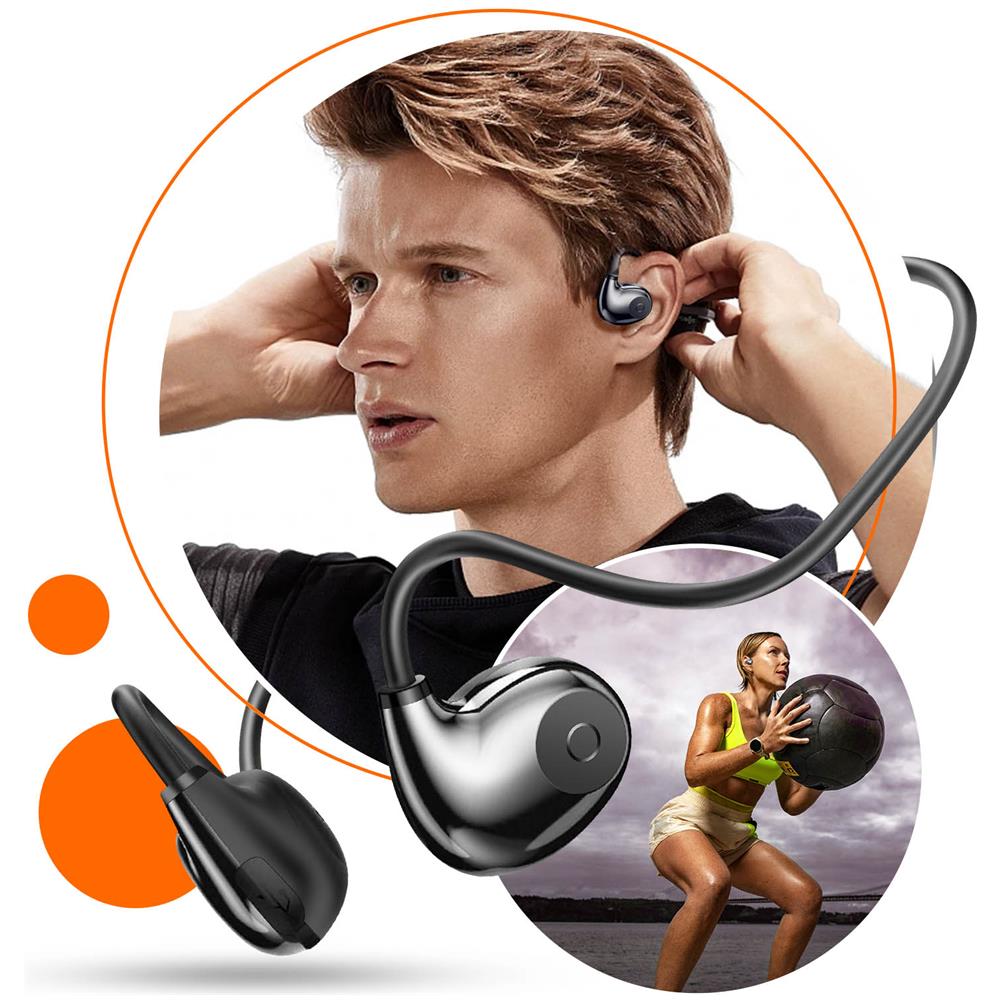 Cuffie A Conduzione Ossea Bluetooth Multipoint Touch Impermeabili Ipx4 - Foto 5