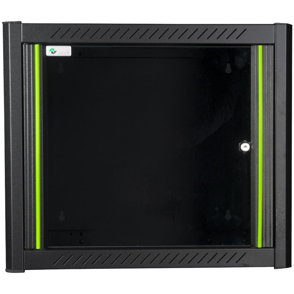 Armadio Rack 19'' RWM09U45BL a muro 9 unità sezione unica prof 600mm Colore Nero - Foto 1