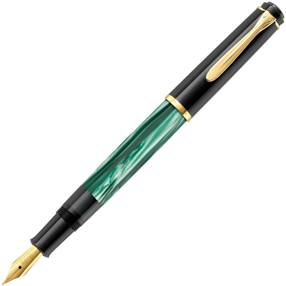 994103 penna stilografica Sistema di riempimento integrato Nero, Oro, Verde, Color marmo 1 pz - Foto 2