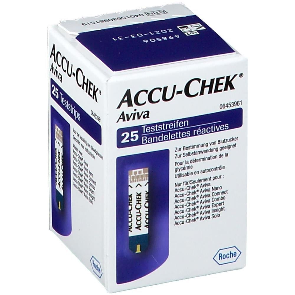 Strisce Misurazione Glicemia Accu-Chek Aviva Brk Retail 25 Pezzi - Foto 5