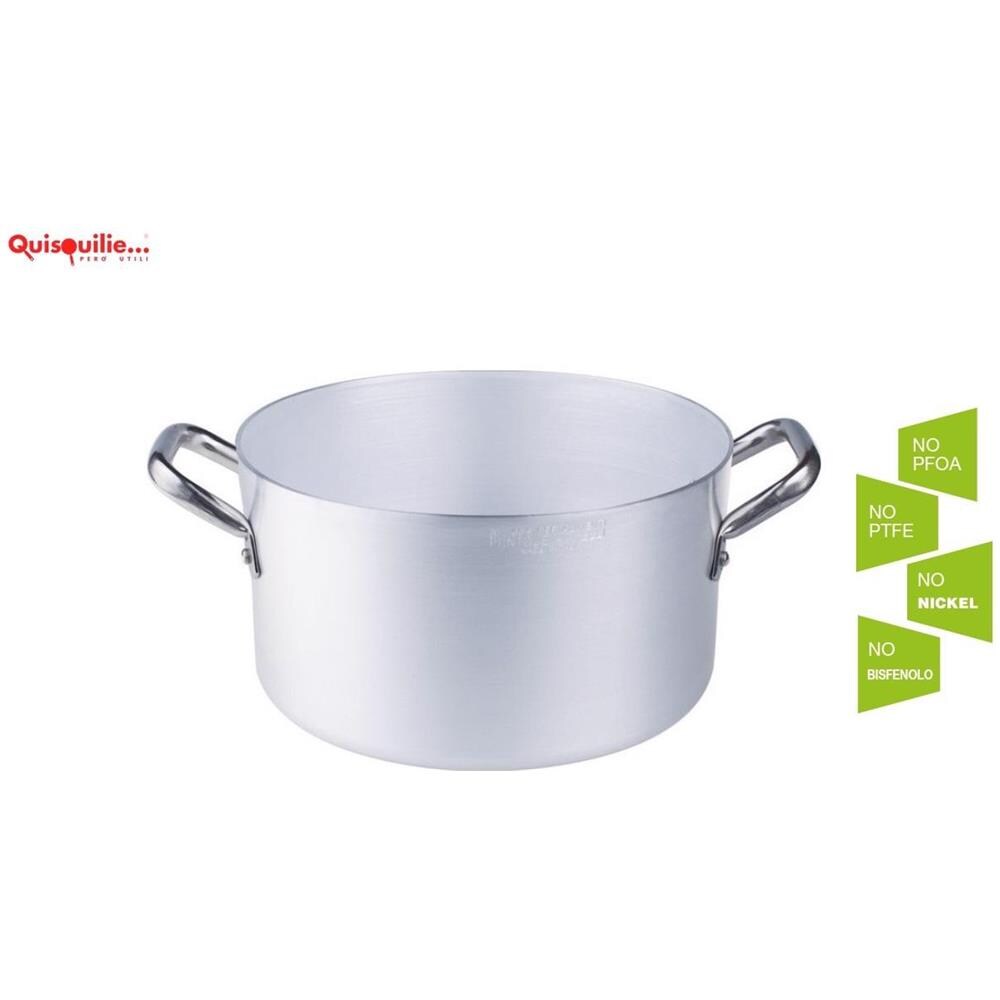 Casseruola Alta Con Maniglie Inox 2mm - Diametro Cm 32 - Altezza Cm 16-capacità Lt 12,5 - Foto 2