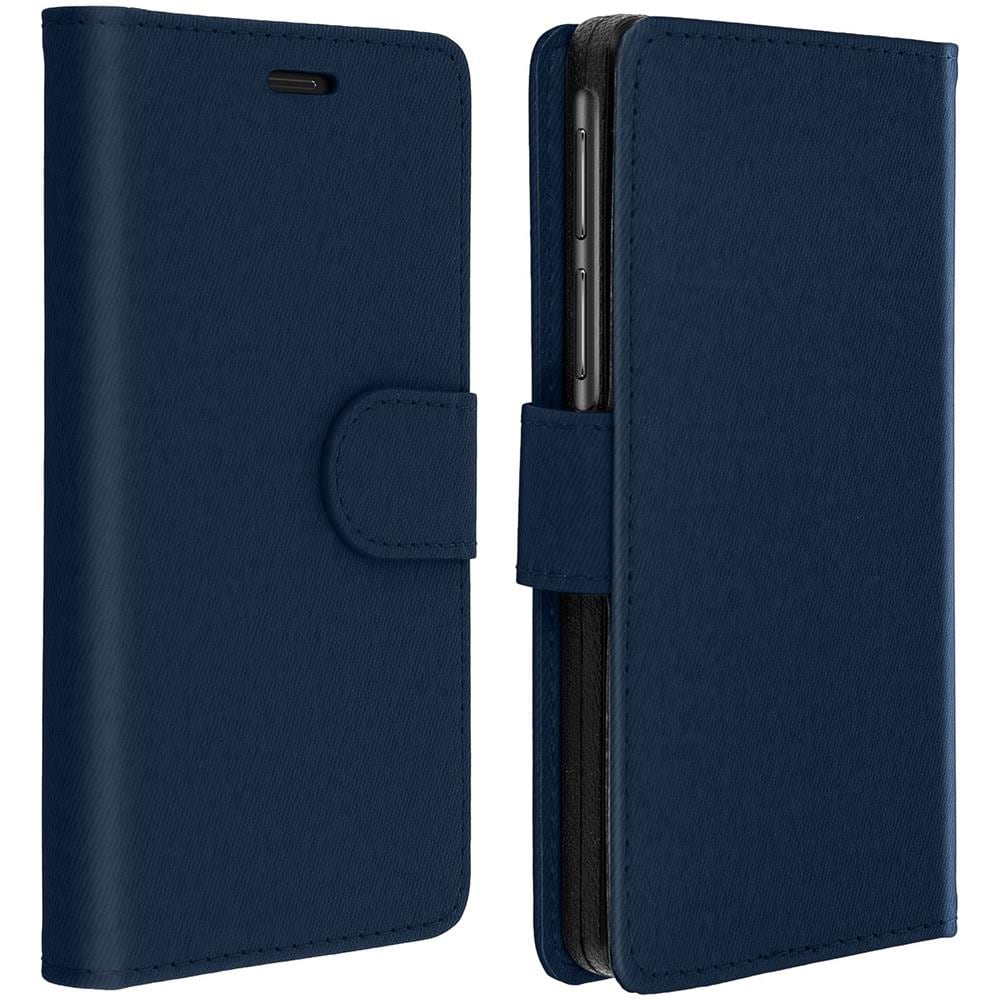 Custodia Smartphone 5,31 E 5,8 Pollici Portafoglio Cover Scorrevole - Blu Notte - Foto 1