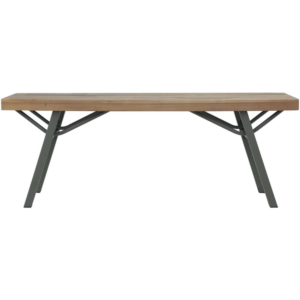 Panchina da Giardino 120 cm in Legno Massello d'Acacia - Foto 2