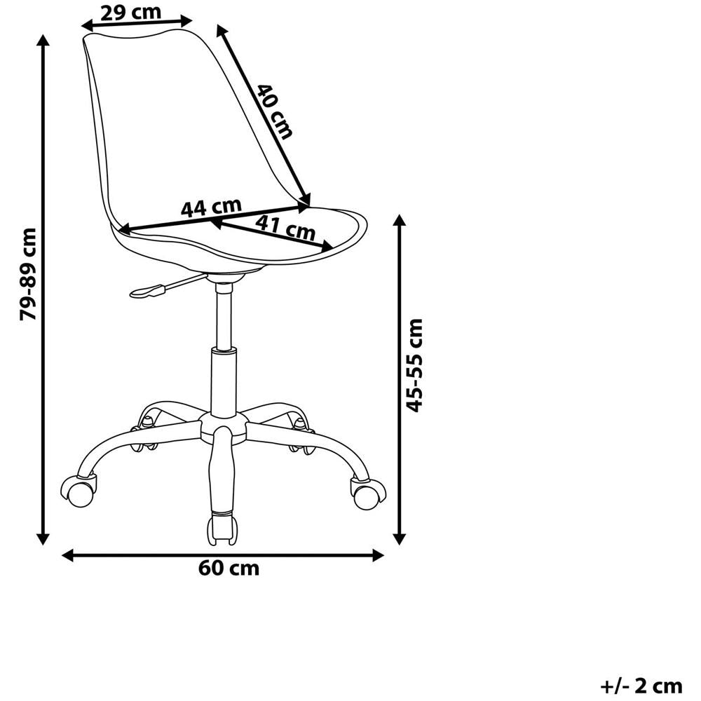 Sedia Da Scrivania Senza Braccioli Dakota Ii Bianca - Foto 2