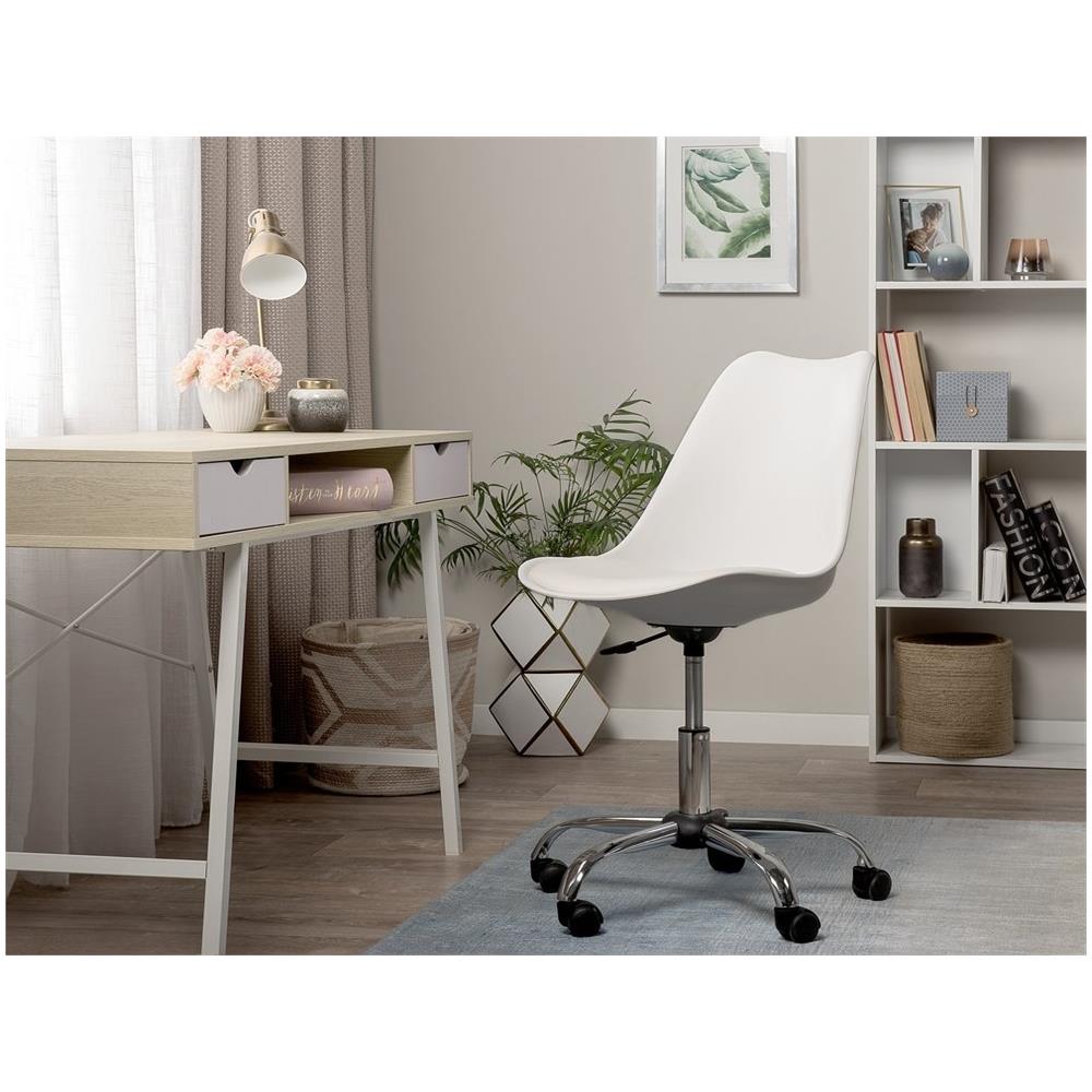 Sedia Da Scrivania Senza Braccioli Dakota Ii Bianca - Foto 1