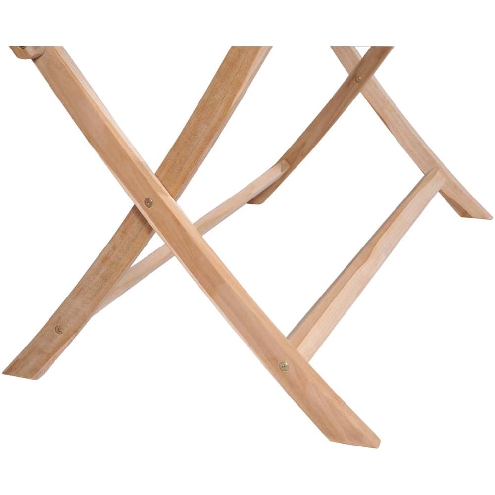 Tavolo Da Giardino Pieghevole 160x80x75 Cm In Massello Di Teak - Foto 2