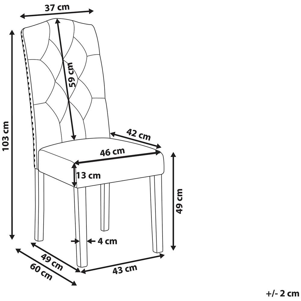 Set Di 2 Sedie Da Pranzo Color Crema Shirley - Foto 2