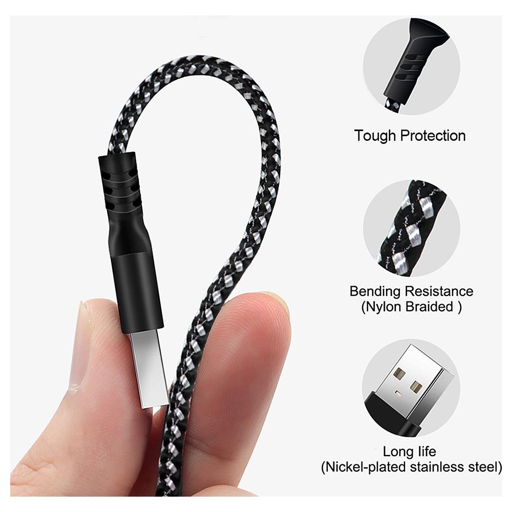Cavo Da Usb A Microusb Cavo Di Ricarica Cavo Dati Da 1 M Fast Charge 5v / 2.4a - Foto 3
