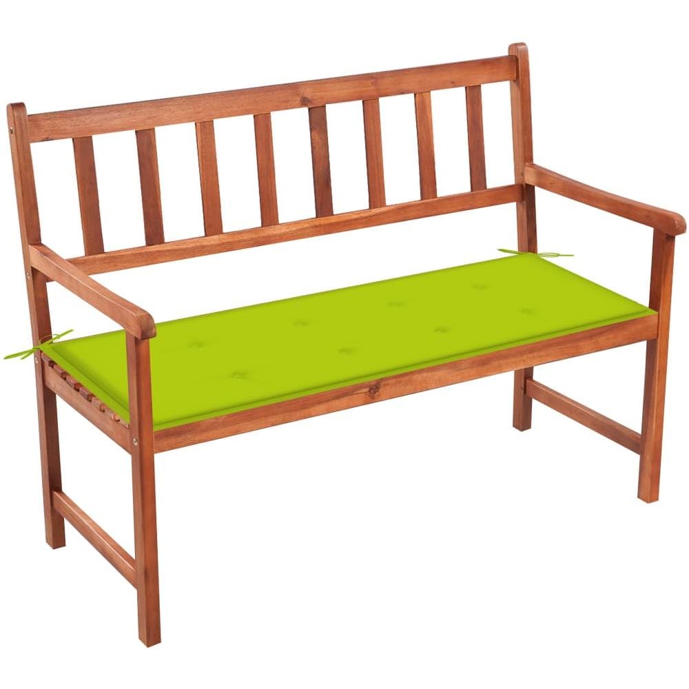 Panca da Giardino con Cuscino 120 cm in Massello di Acacia - Foto 1