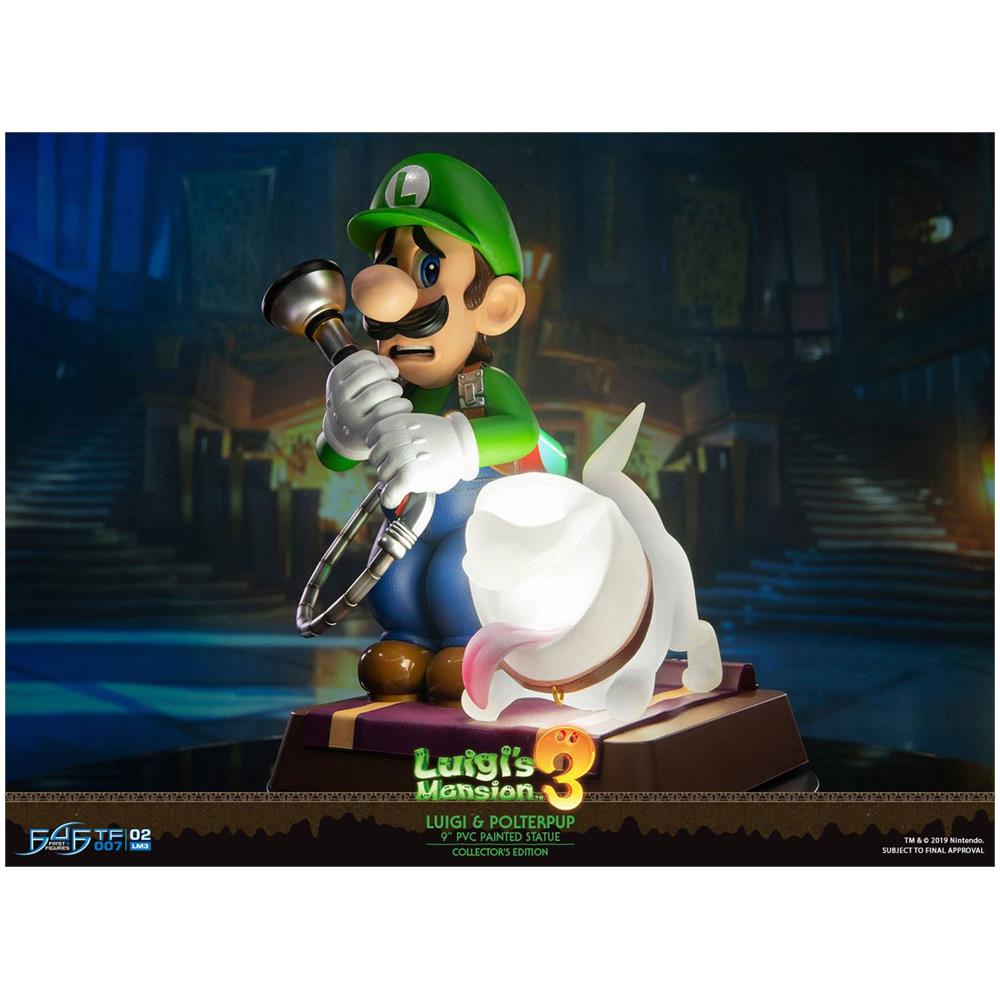 Luigi's Mansion 3 Pvc Statue Luigi & Polterpup Collector's Edition 23 Cm - Foto 1