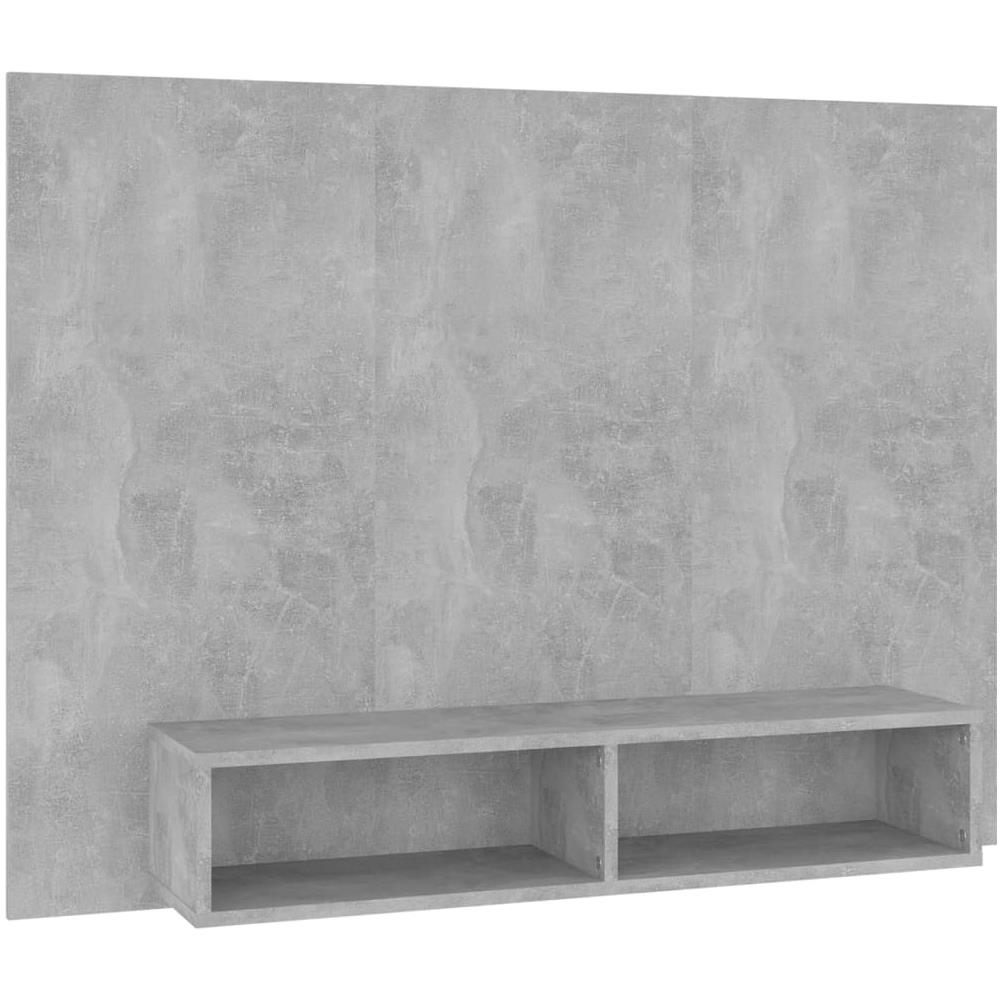 Mobile Porta Tv A Muro Grigio Cemento 120x23,5x90cm Truciolato - Foto 2