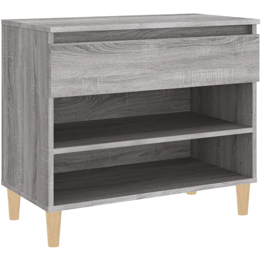 Scarpiera Grigio Sonoma 70x36x60 Cm In Legno Multistrato - Foto 2