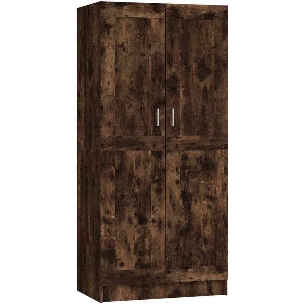 Armadio Rovere Fumo 82,5x51,5x180 Cm In Legno Multistrato - Foto 2