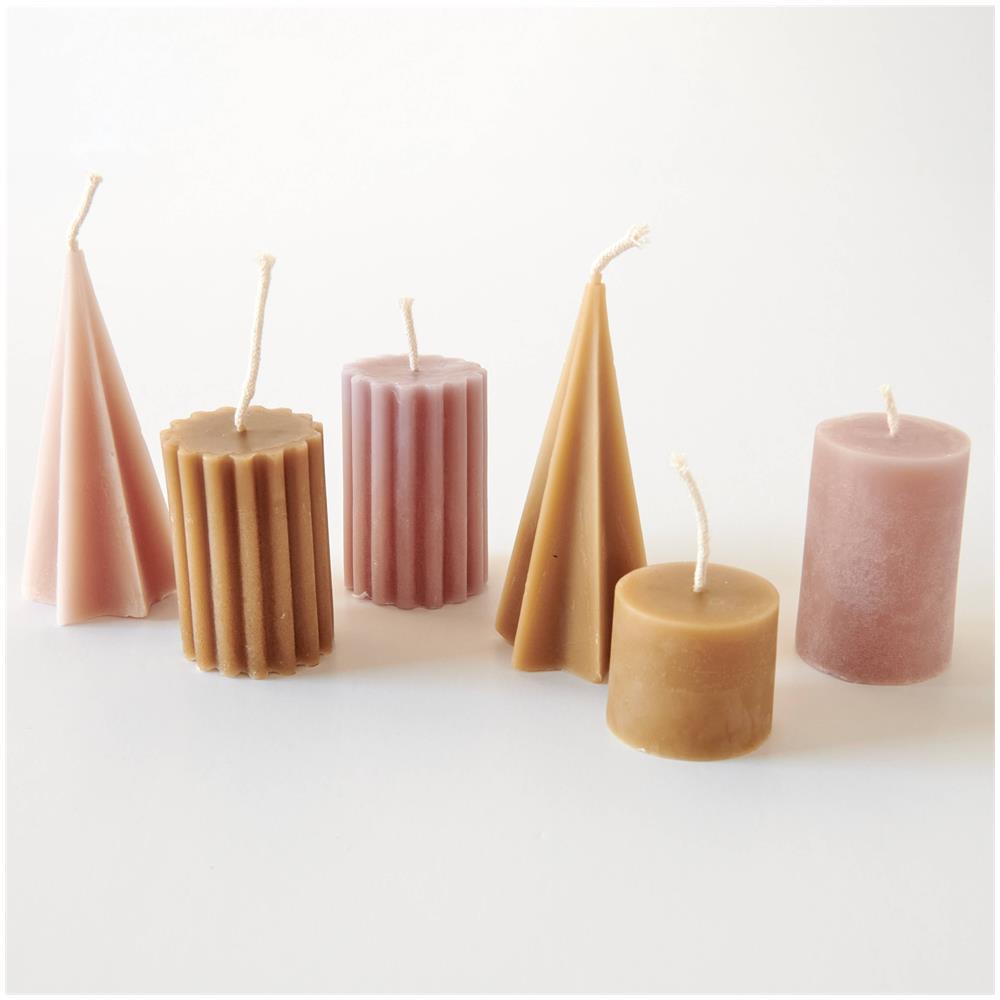 Stampi Per Candele In Silicone - 5 Pezzi Forme Cilindriche, Per Candele, Sapone, Cioccolato E Artigianato