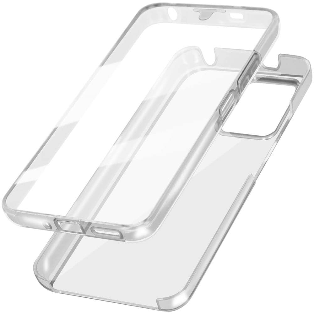 Cover Rigida 360° Per Xiaomi Redmi Note 12 Pro 5g, Fronte Flessibile Trasparente - Foto 1