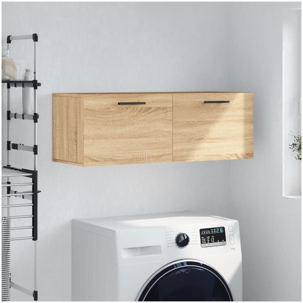 Mobile A Parete Rovere Sonoma 100x36,5x35 Cm Legno Multistrato - Foto 1